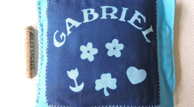 Le livre textile de Gabriel…