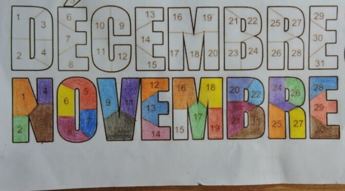 Mes xxx de novembre …